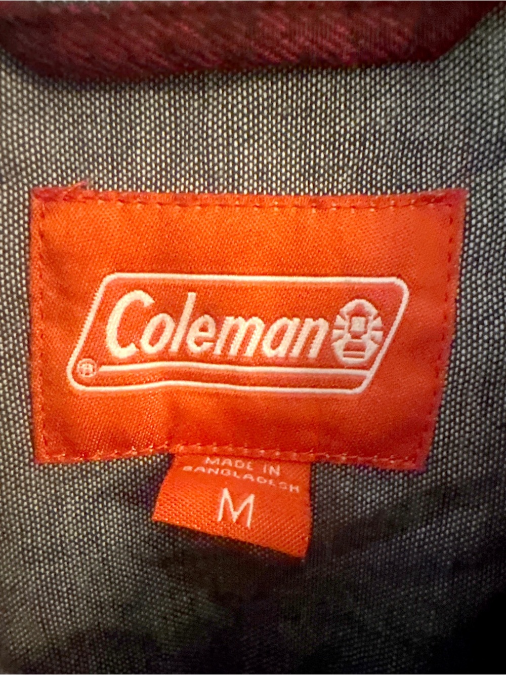 Coleman Red Black Buffalo Plaid Flannel Button Down Shirt Pockets Mens M - Picture 6 of 8